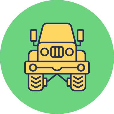 Bir kamyon simgesinin çizimi