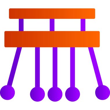 Sarkaç düz vektör simgesi