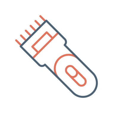 Elektrikli tıraş simgesinin vektör illüstrasyonu