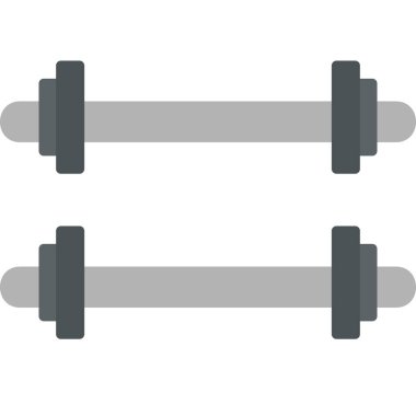 Ağırlıklı çubuklar modern simge vektör illüstrasyonu