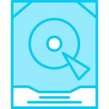 CD mi? Web simgesi basit illüstrasyon
