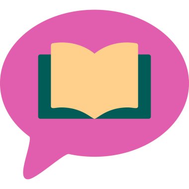 Konuş. Web simgesi basit illüstrasyon