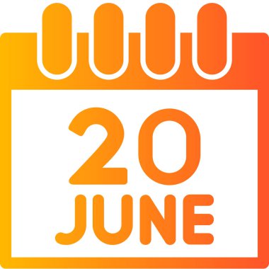 Takvim, Dünya Mülteci Günü vektör illüstrasyonu