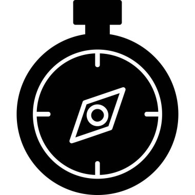 Pusula. Web simgesi basit tasarım