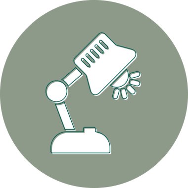 simple web icon, vector illustration of table lamp 