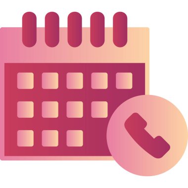 Takvim simgesi, vektör illüstrasyonu basit tasarım