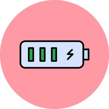 vector illustration of battery charge icon