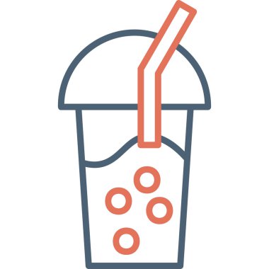 Gazoz. Web simgesi basit illüstrasyon