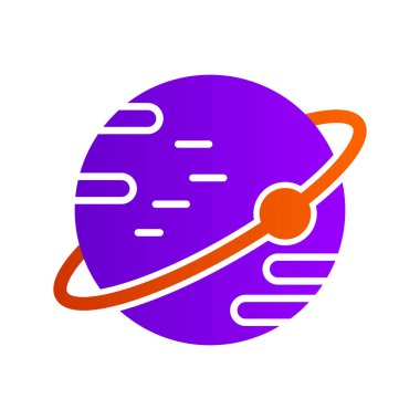 Astronomi. Web simgesi basit illüstrasyon