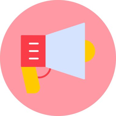 Megafon ikonu vektör illüstrasyonu