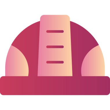 Miğfer. Web simgesi basit illüstrasyon 