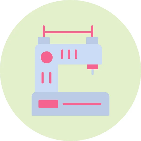 Vector Illustration Sewing Machine Icon — Stockvector
