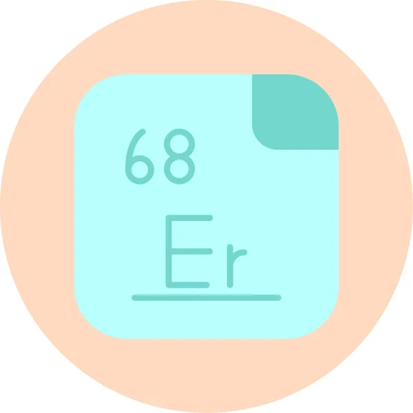 Διανυσματική Απεικόνιση Του Erbium — Διανυσματικό Αρχείο