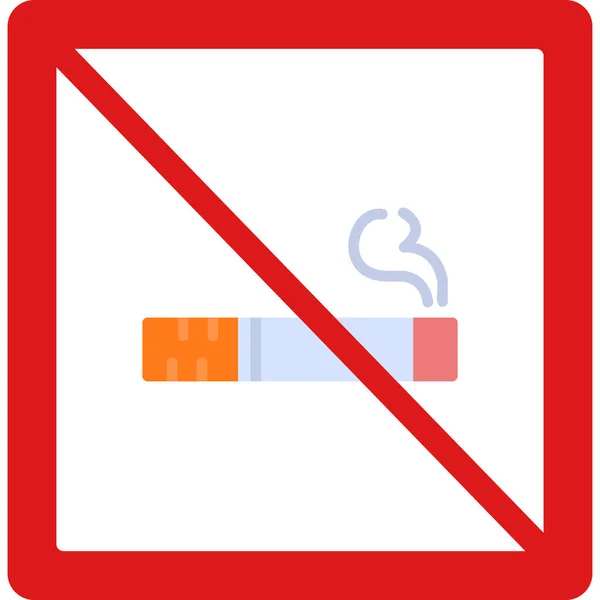 Soyut Grupta Sigara Içilen Simge Yok — Stok Vektör
