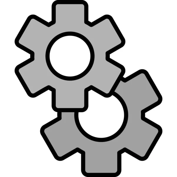 Getriebe Modernes Symbol Vektorillustration — Stockvektor
