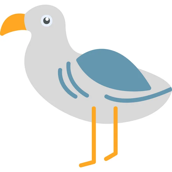 Albatrosse Web Ikone Einfaches Design — Stockvektor