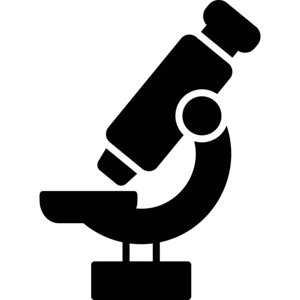 Mikroskop Ikon Web Ilustrasi Sederhana - Stok Vektor
