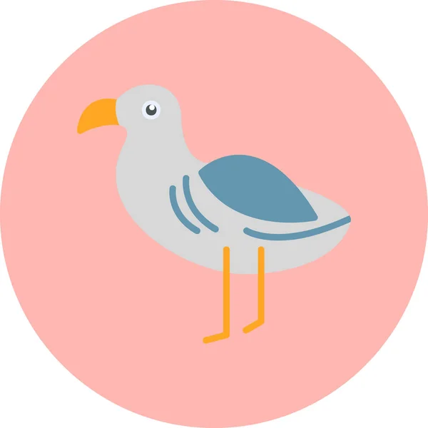 Albatros Web Simgesi Basit Tasarım — Stok Vektör