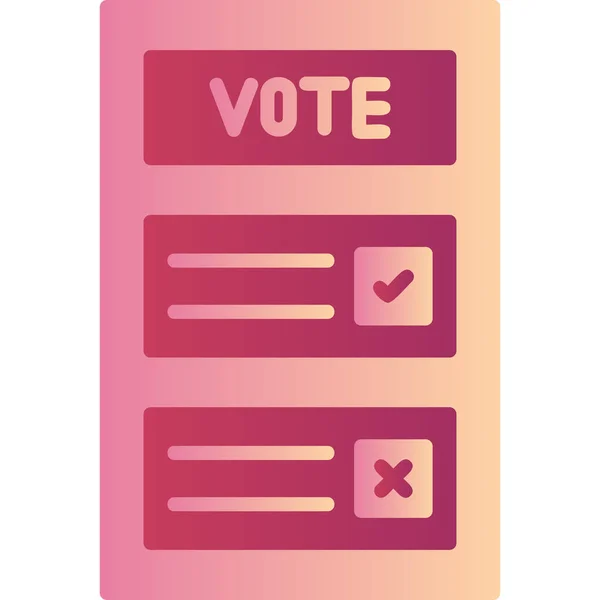 Votare Icona Web Design Semplice — Vettoriale Stock