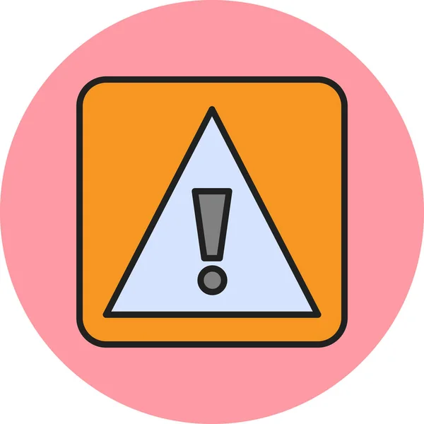 Warning Sign Icon Vector Illustration — Stock Vector