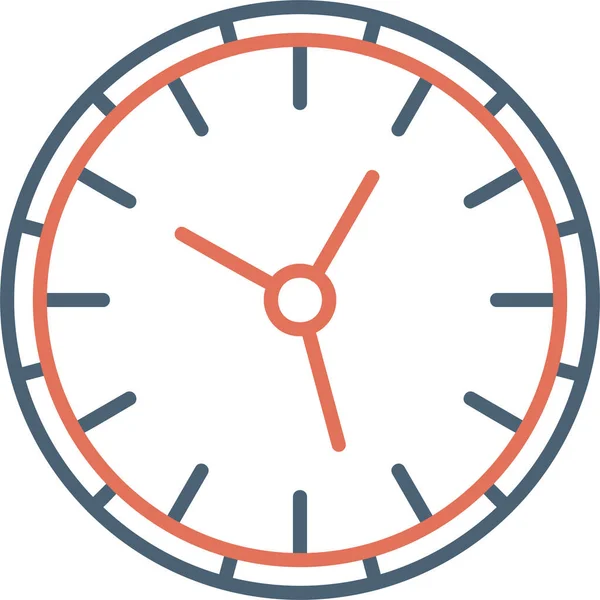 Hora Del Reloj Ilustración Digital Del Dispositivo Del Teléfono Inteligente — Vector de stock