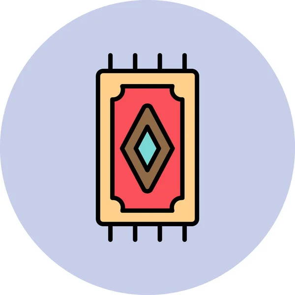 Teppichwebsymbol Einfache Illustration — Stockvektor