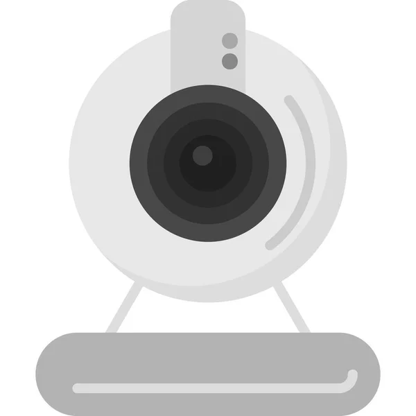 Kamera Internetowa Prosty Webcam Ikona Projekt — Wektor stockowy