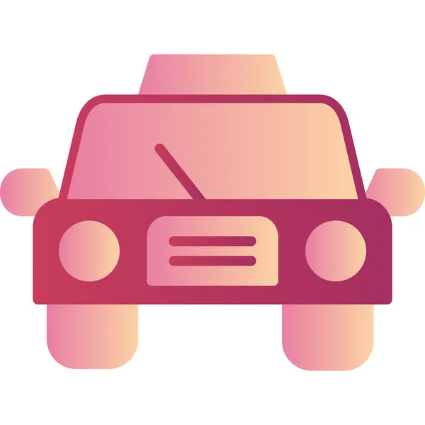 Icono Taxi Vector Ilustración — Archivo Imágenes Vectoriales