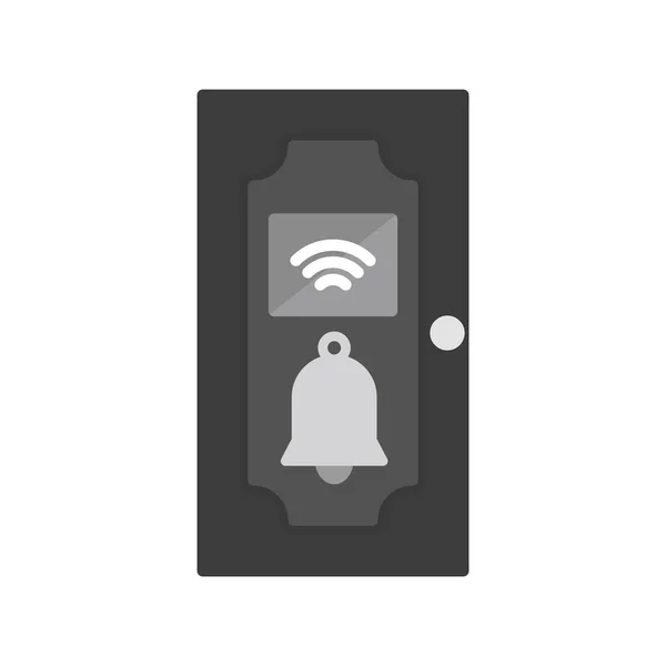 Vector Illustratie Van Enkele Geïsoleerde Telefoon Pictogram — Stockvector