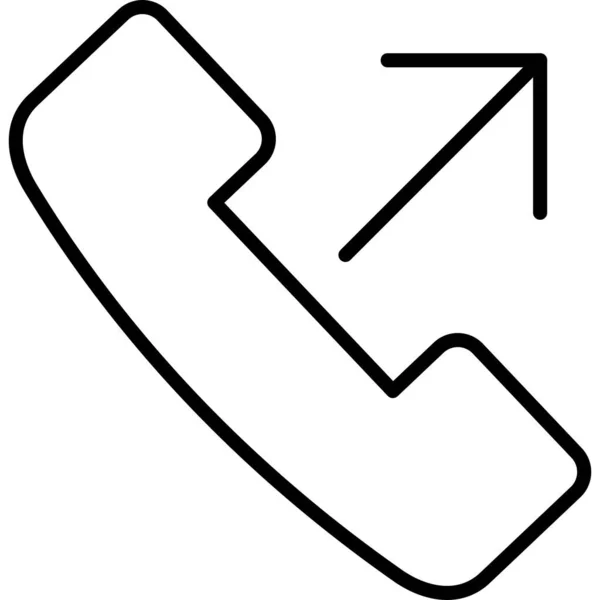 Telefon Web Symbol Einfache Illustration — Stockvektor