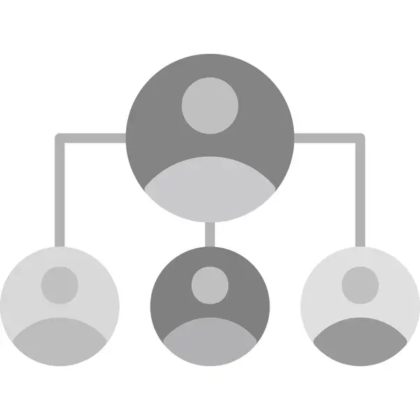 Icône Vectorielle Organisation Sociale — Image vectorielle