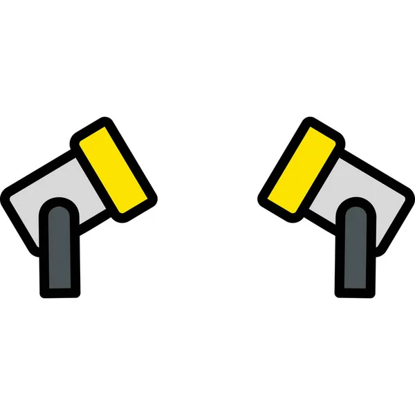 Spot Light Web Symbol Einfache Illustration — Stockvektor
