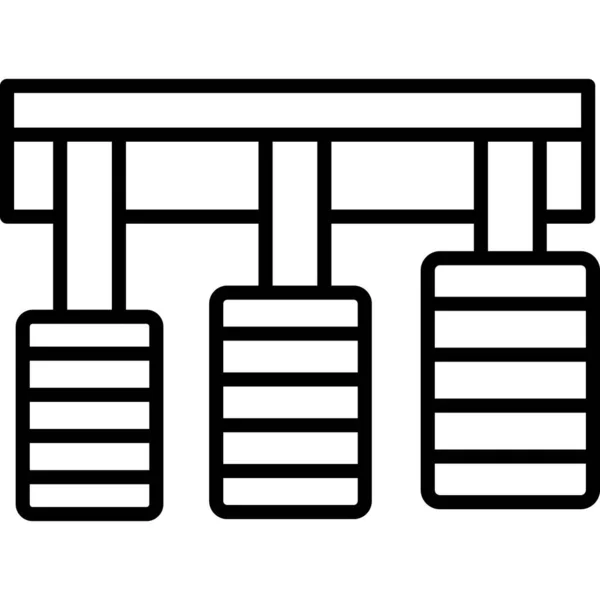 Een Abacus Web Icoon Eenvoudige Illustratie — Stockvector