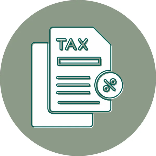 Tax Discount Icon Vector Illustration — 스톡 벡터