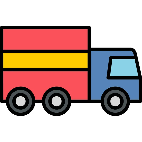 Truck Ilustração Vetor Ícone Abstrato — Vetor de Stock