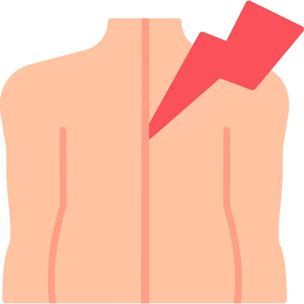 Lidské Tělo Bolestí Bolestivé Ilustrace — Stockový vektor