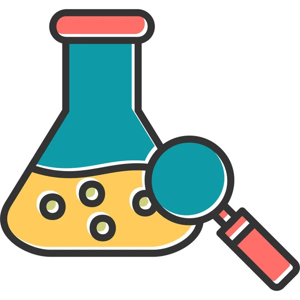 Ikona Wektora Badań Naukowych — Wektor stockowy