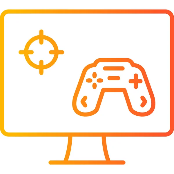 Icono Vector Videojuego — Vector de stock