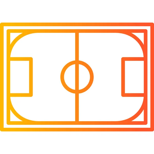 Basketball Court Icon Vector Illustration — Stock Vector