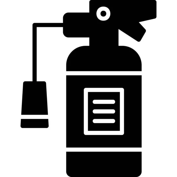 Extintor Incêndio Web Simples Ícone Ilustração — Vetor de Stock