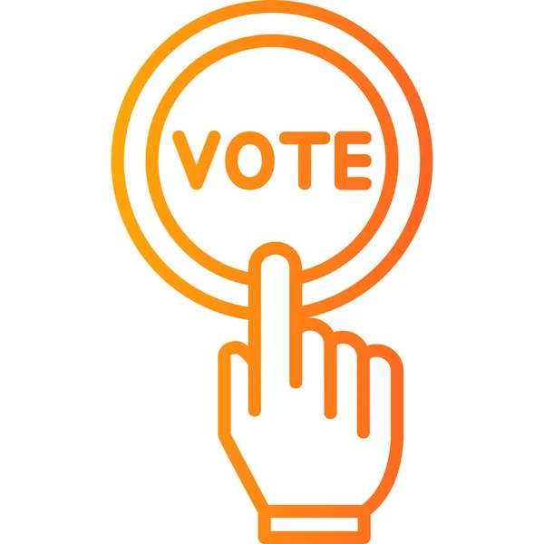 Votar Icono Vector Ilustración — Vector de stock