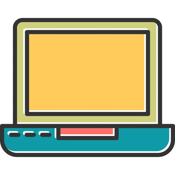 Laptop Web Symbol Einfache Illustration — Stockvektor