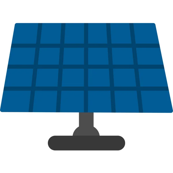 Sonnenkollektoren Symbol Einfache Illustration Von Energieleistungsvektorsymbolen Für Das Web — Stockvektor