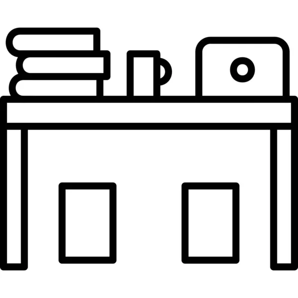 Desk Modernes Symbol Vektorillustration — Stockvektor