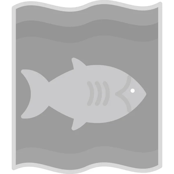 Fische Web Symbol Einfache Illustration — Stockvektor