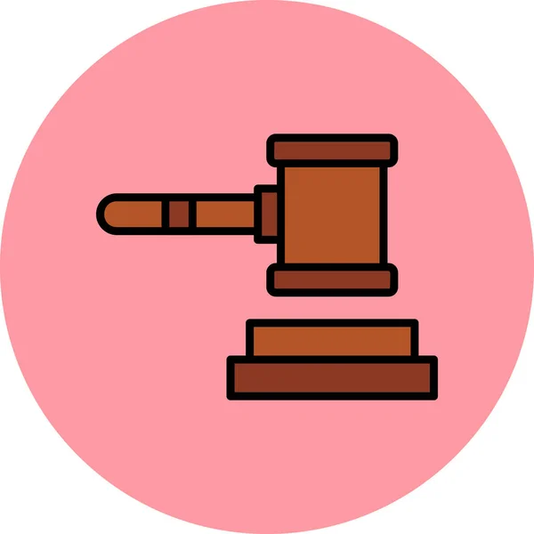 Law Icon Vector Illustration — Stock Vector