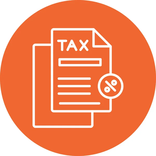 Tax Discount Icon Vector Illustration — 스톡 벡터