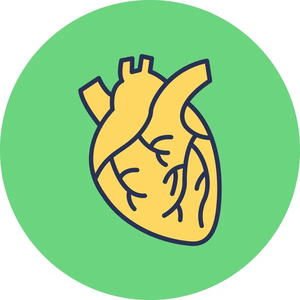 Kalp Modern Simge Vektör Illüstrasyonu — Stok Vektör