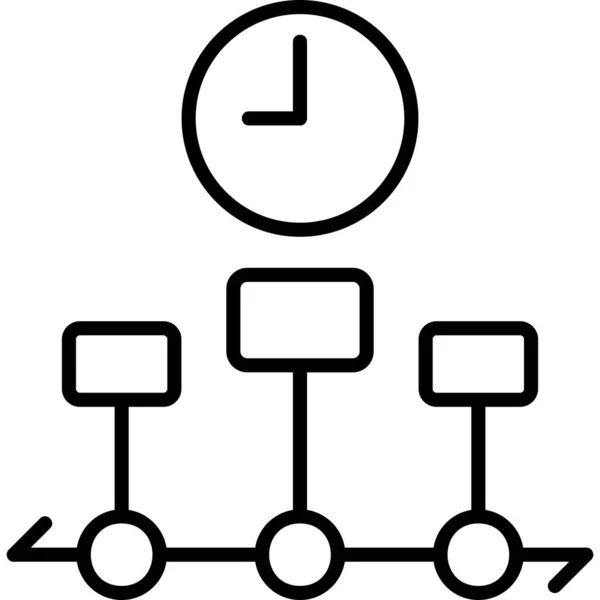 Timing Icono Web Diseño Simple — Archivo Imágenes Vectoriales