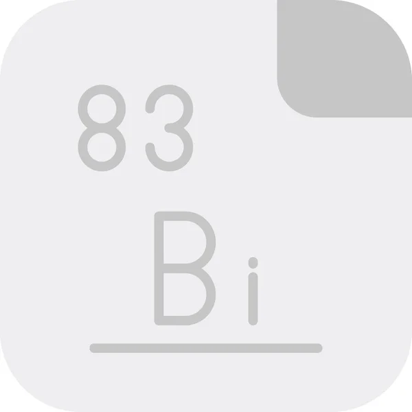 Bismuto Elemento Químico Web Ilustração Simples — Vetor de Stock